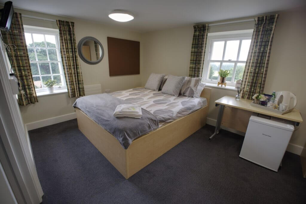 Typical bedroom in accommodation building