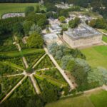 Aerial view of Northern College and Wentworth Castle Gardens
